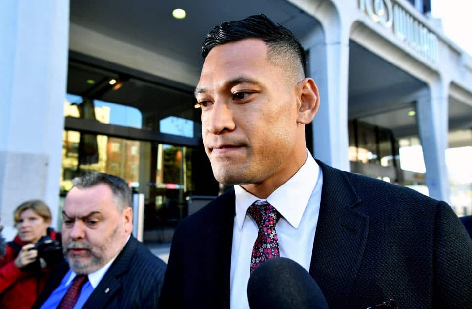 Israel Folau arrives for a conciliation hearing at the Fair Work Commission in Sydney, Friday, June 28, 2019