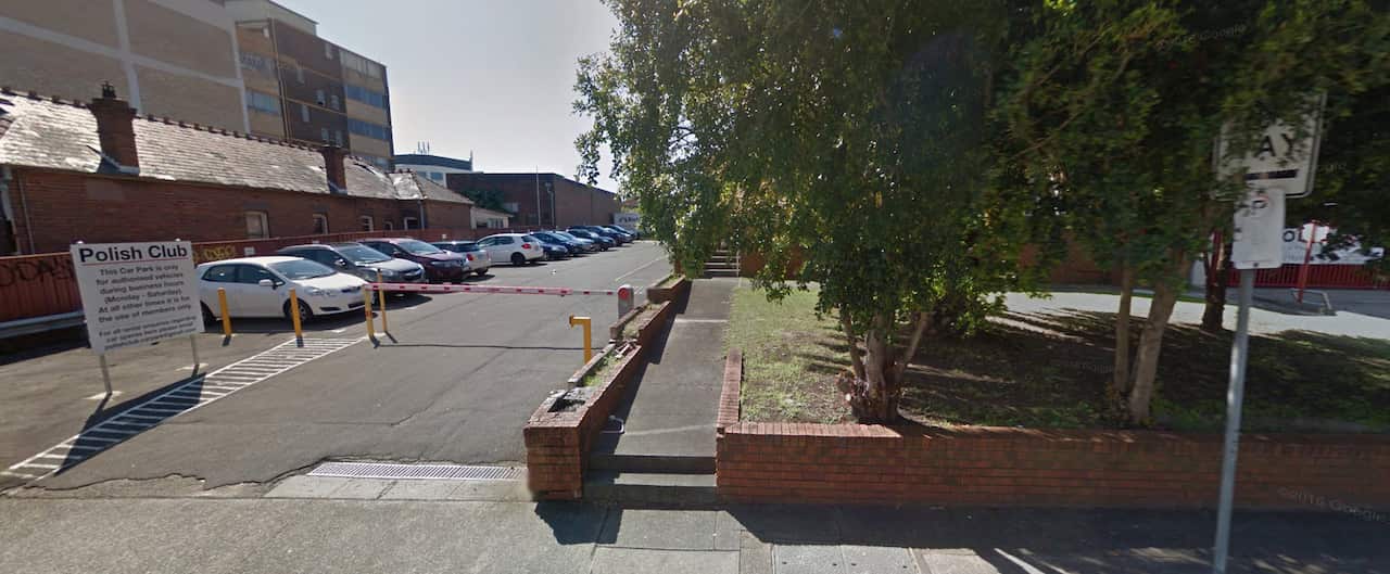 Ashfield Polish Club's carpark area