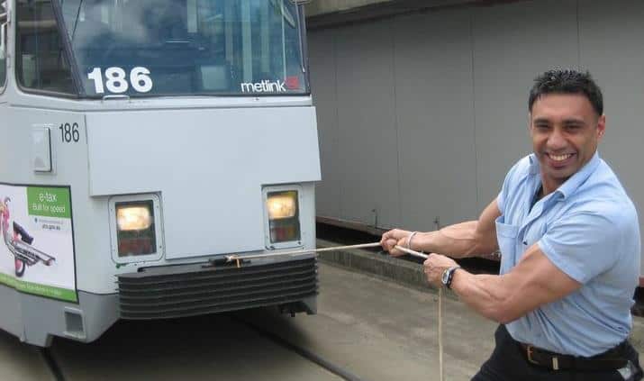 Mr Pangly has been working as a tram driver for the last 32 years.