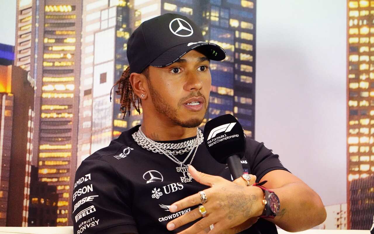 Lewis Hamilton of Great Britain and Mercedes GP speaks during a press conference ahead of the Formula 1 Australian Grand Prix