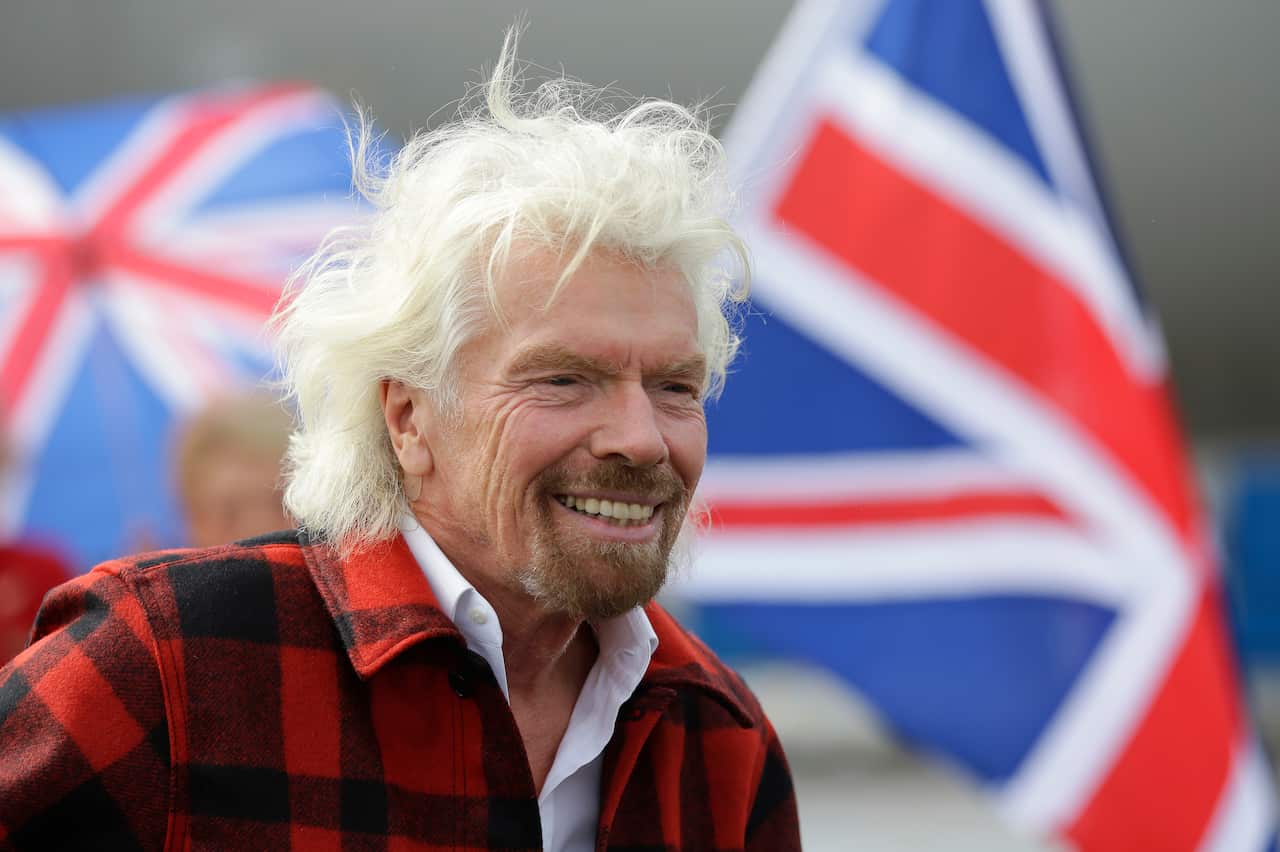 Richard Branson, founder of Virgin Atlantic and the Virgin Group.