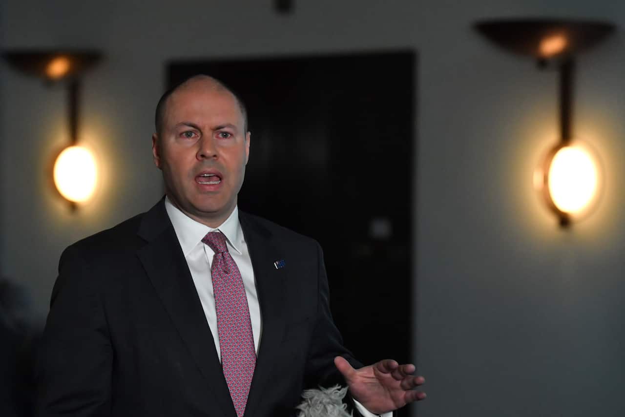 Treasurer Josh Frydenberg addresses media on arrival ahead of Budget 2020 at Parliament House.