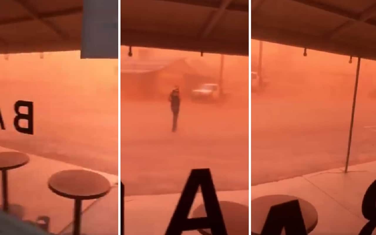 Dust storms near Broken Hill.