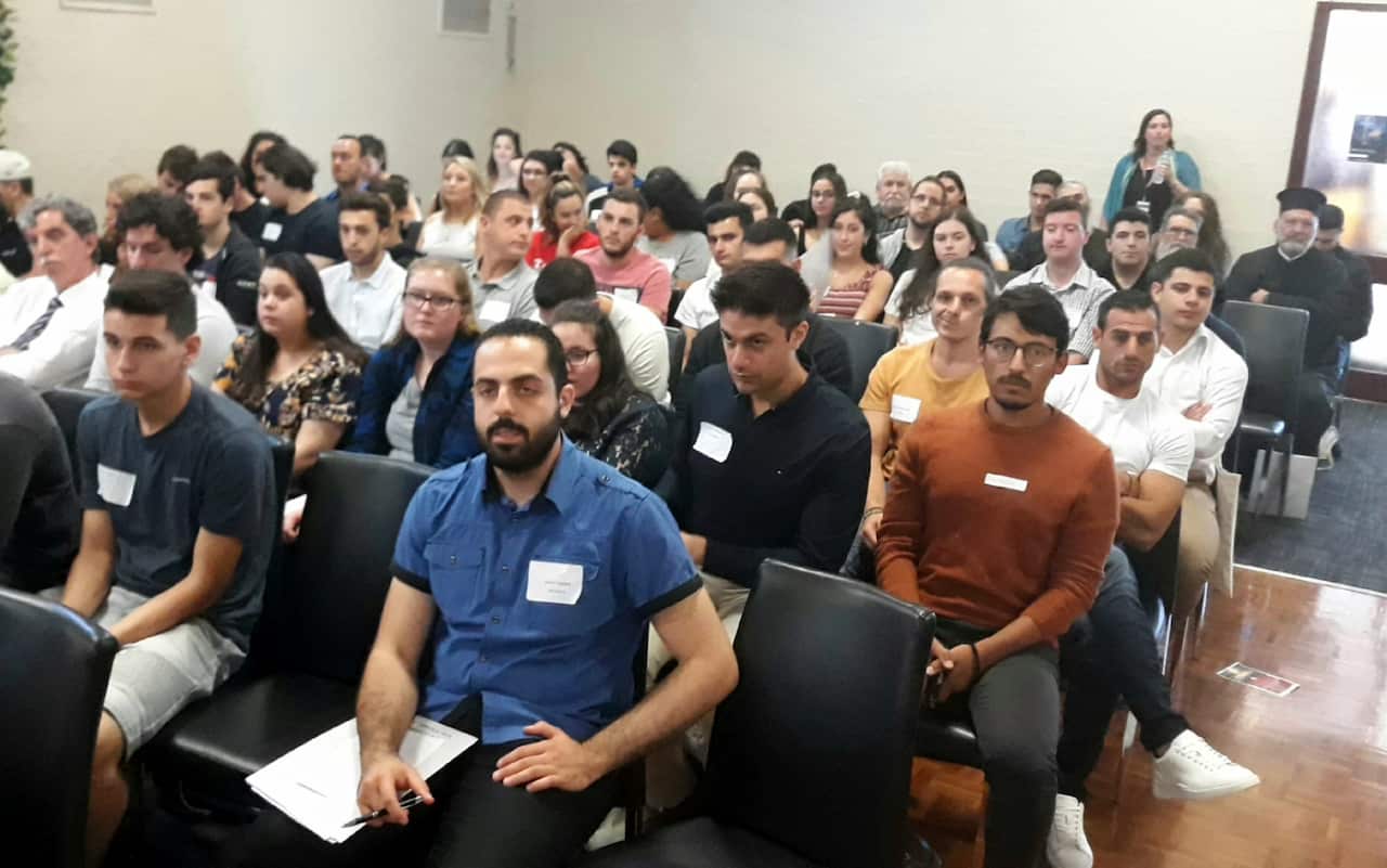 At Melbourne's first Youth conference under His Eminence Archbishop Makarios leadership.