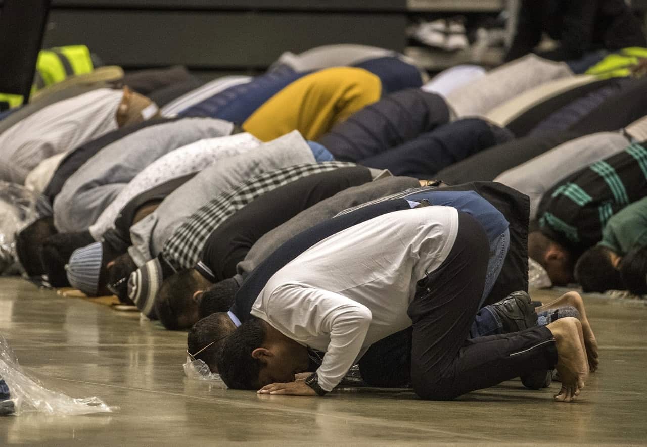 Friday prayers in Christchurch ahead of the memorial.