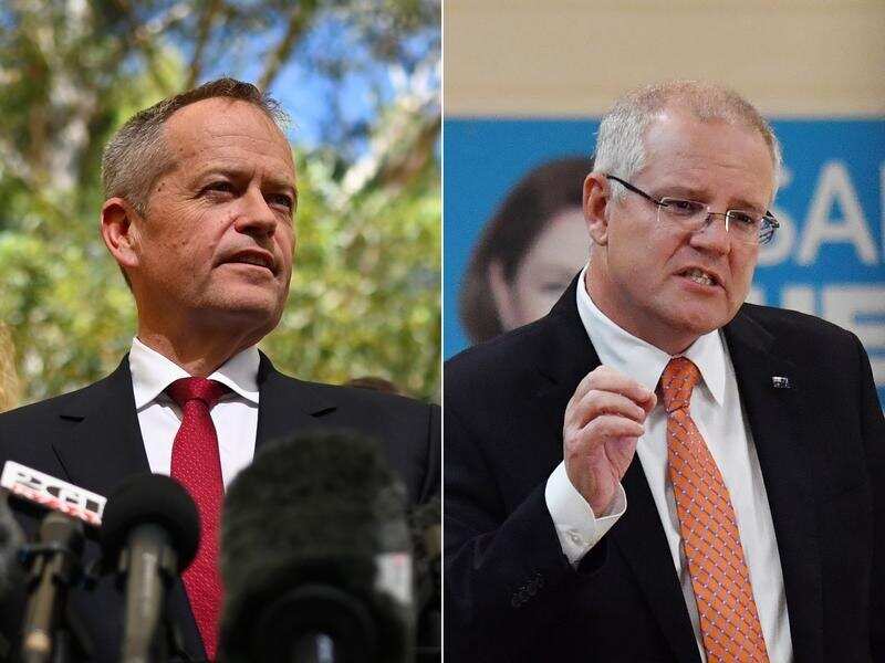 Opposition Leader Bill Shorten and Prime Minister Scott Morrison.