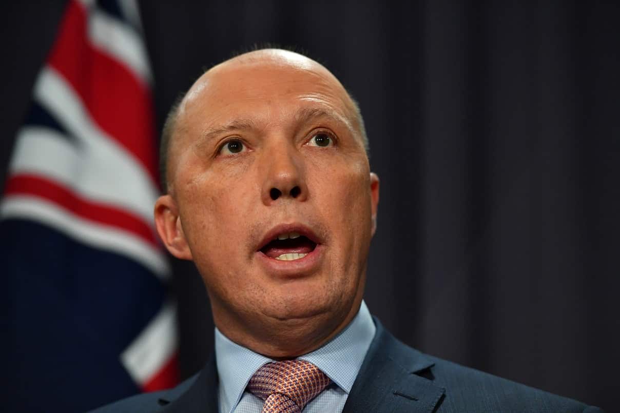 Home Affairs Minister Peter Dutton.