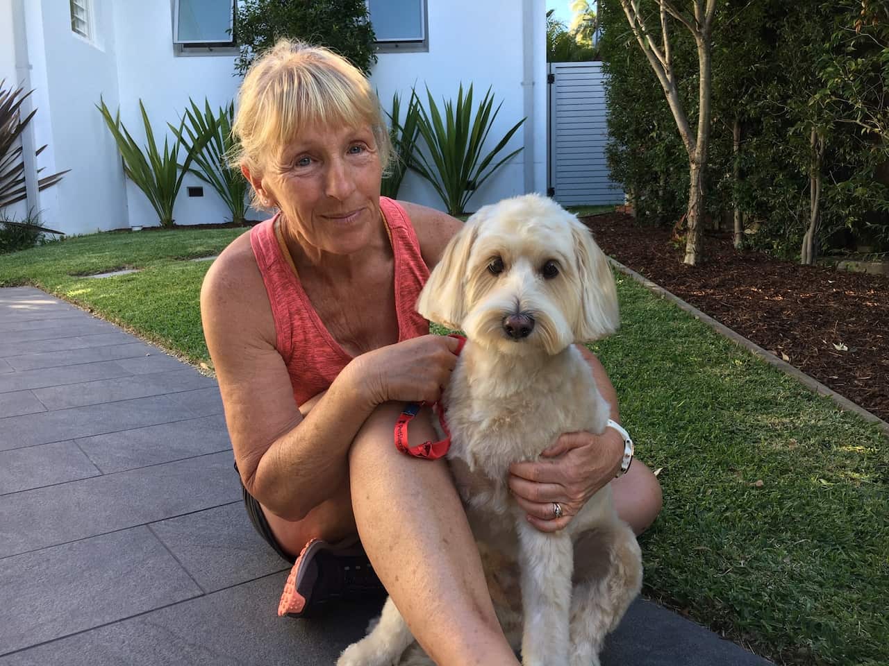 Annette Lee and dog Wookie