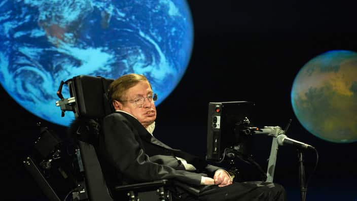 Dr. Stephen Hawking, a professor of mathematics at the University of Cambridge