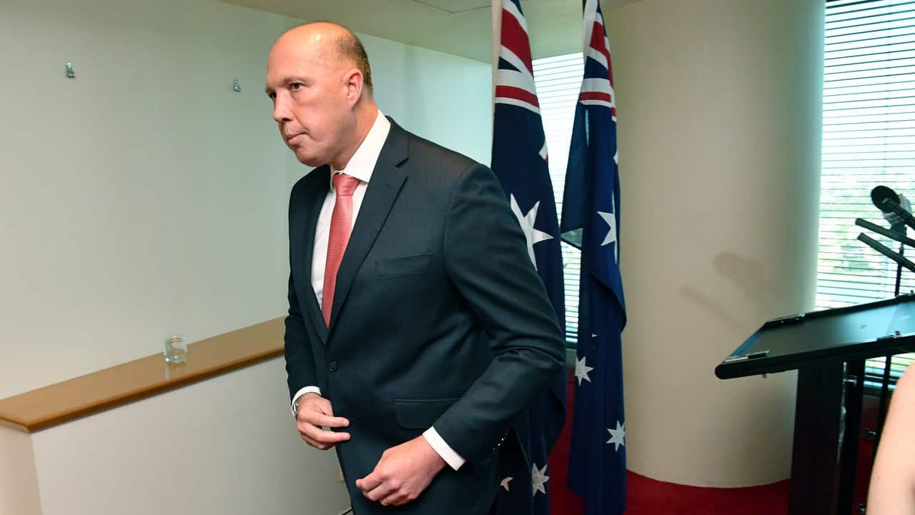 Home Affairs Minister Peter Dutton.