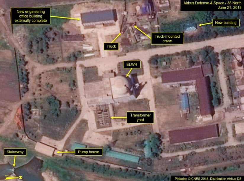 A satellite image shows a new building at the Yongbyon nuclear plant.