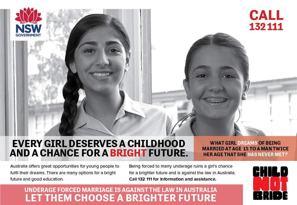 A campaign against child marriage