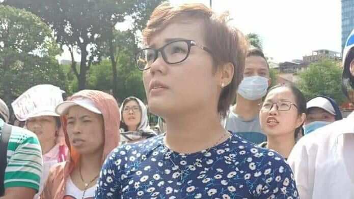 Cô Nguyễn Ngọc Lụa nhân chứng và nạn nhân của vự bắt bớ đánh người vô cớ của công an Việt Nam ngày 17/6/2018