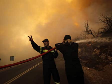 wildfires greece