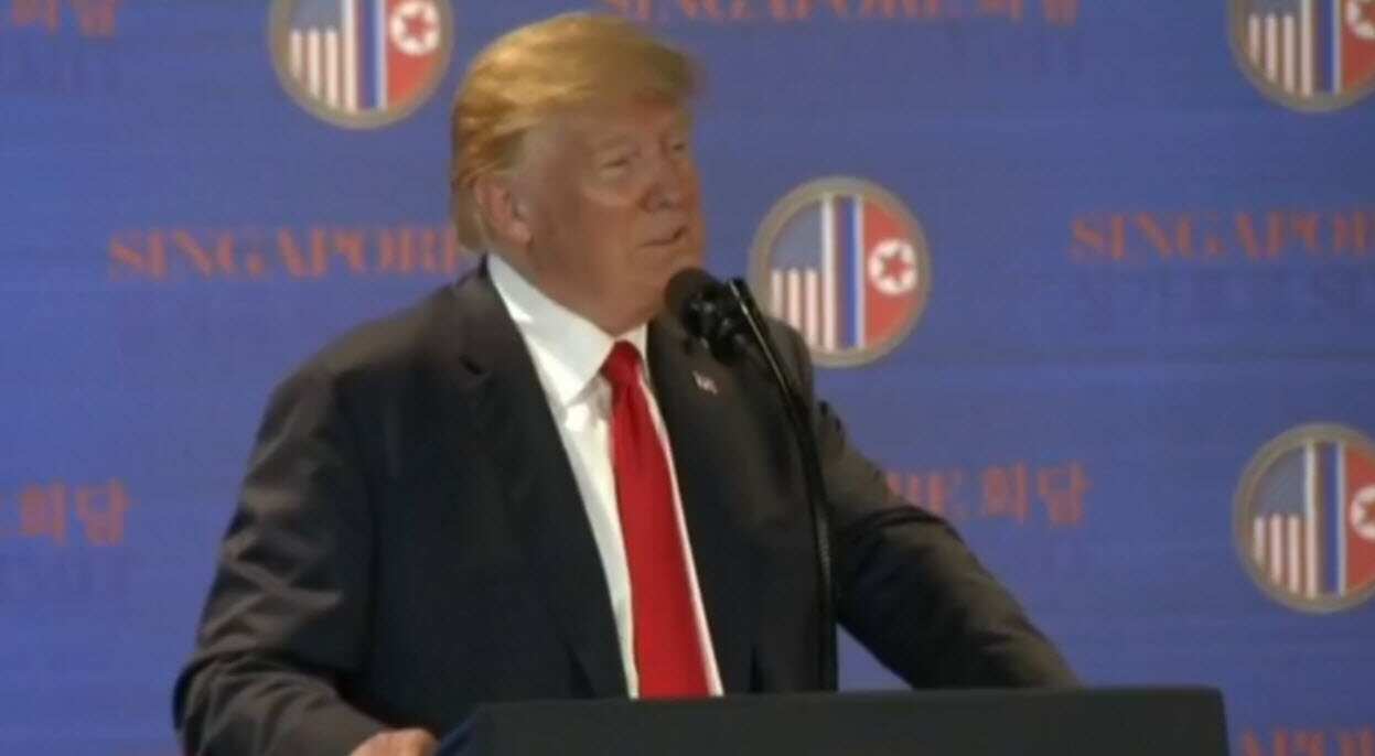 Donald Trump has addressed the media after his meeting with Kim Jong-un.