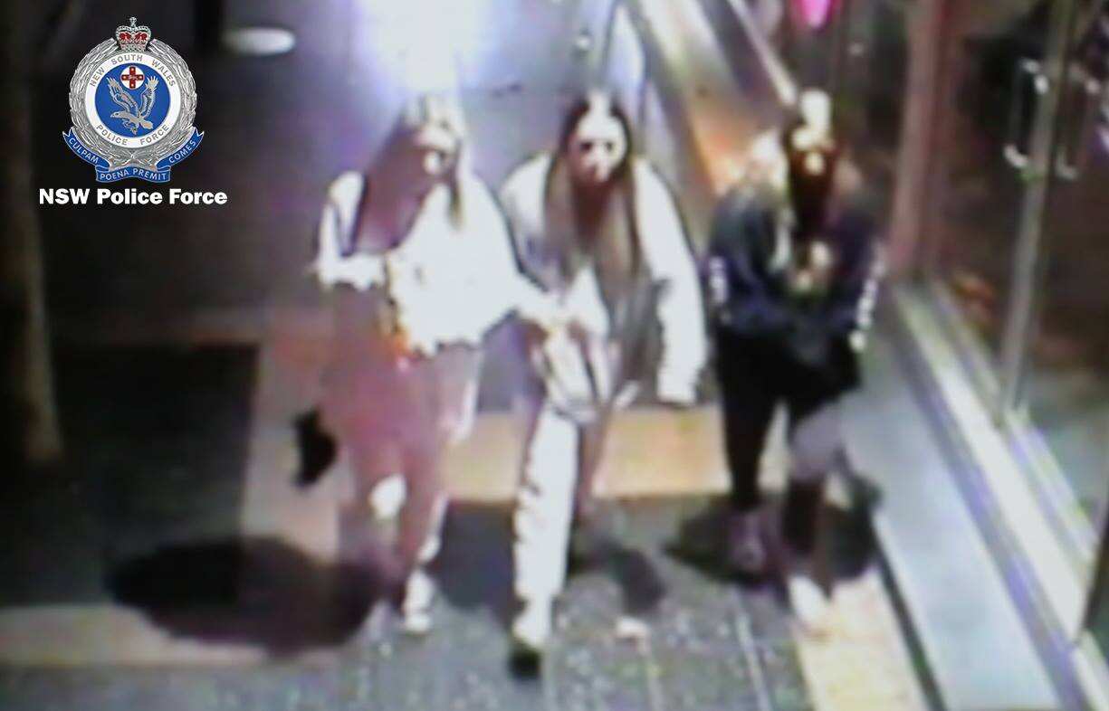 CCTV vision depicts the group walking along Charles Street near the school around the time it is believed the fire was started.