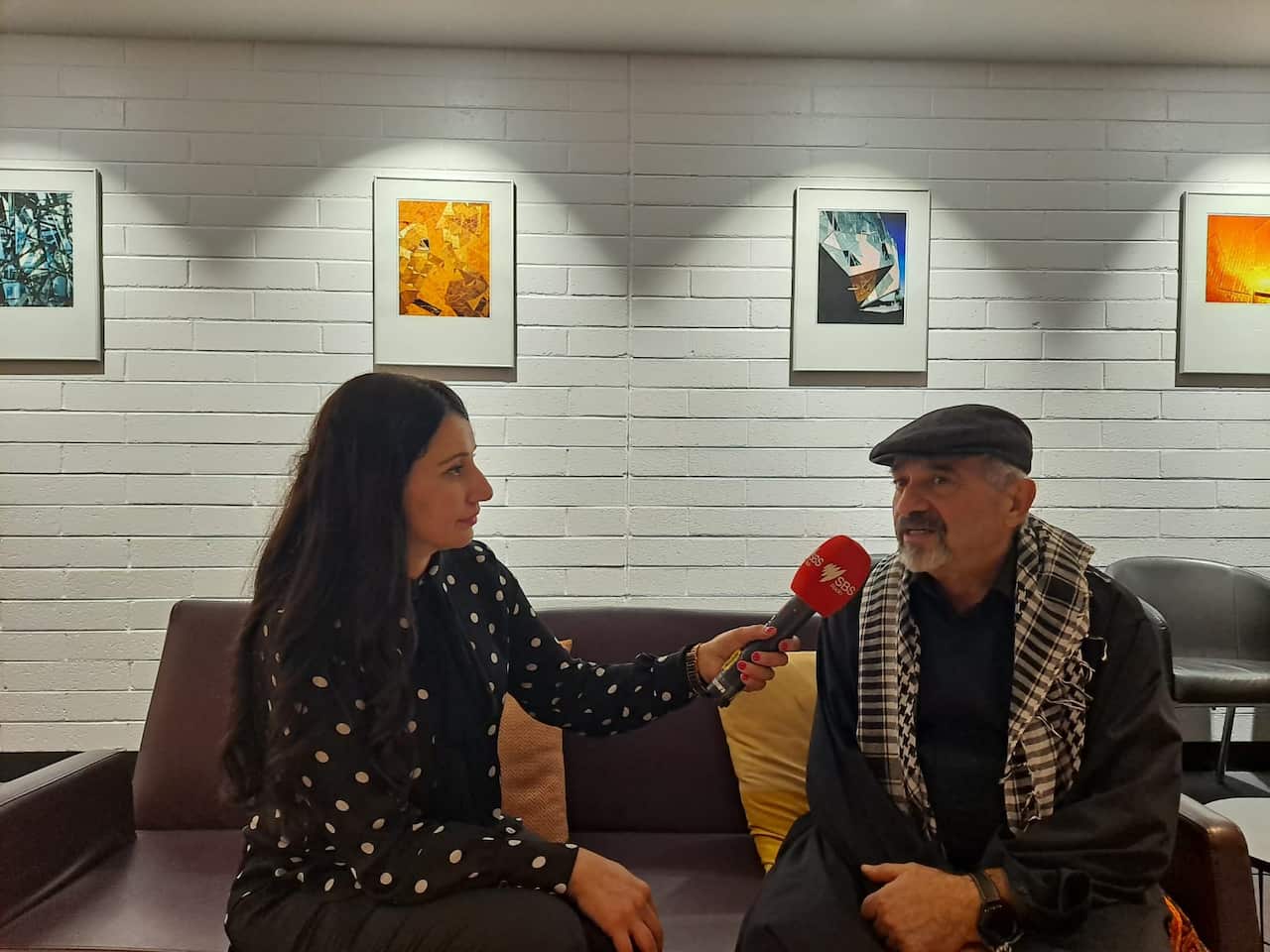 Fahri Kiamil (R) and Manal Al-Ani (L)