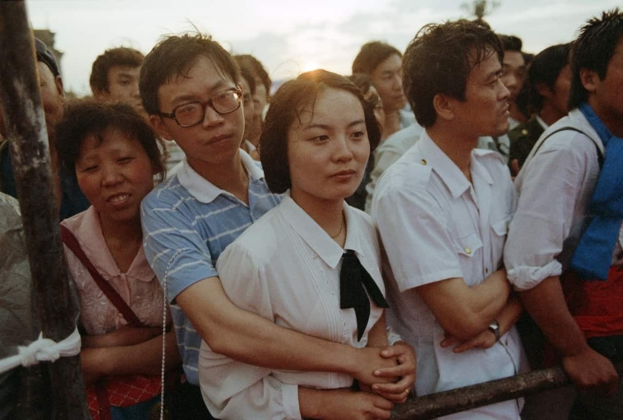 Couple in Tiananmen Square