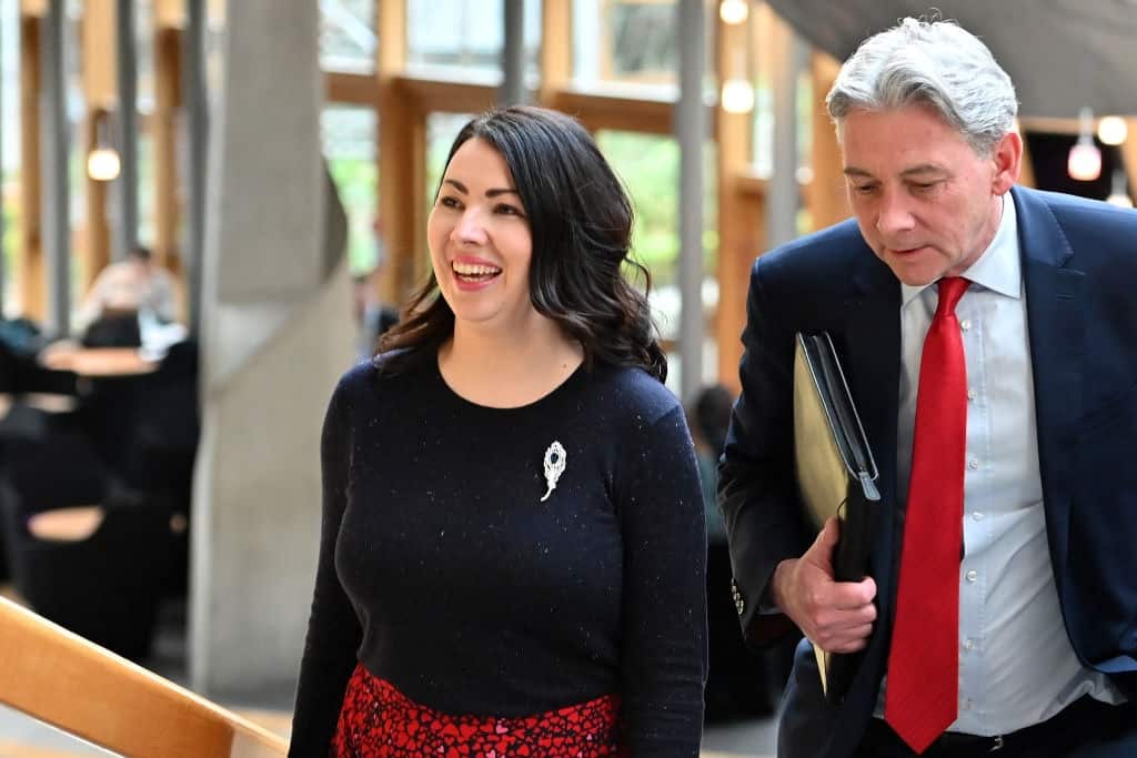 Scottish Labour MP Monica Lennon on the way to open the Stage 1 debate on her Period Products Bill.