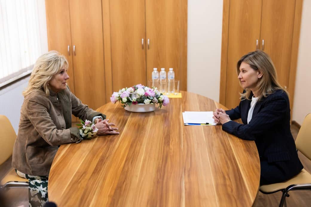 	 The First Ladies of Ukraine and the United States met in Uzhhorod, Ukraine.