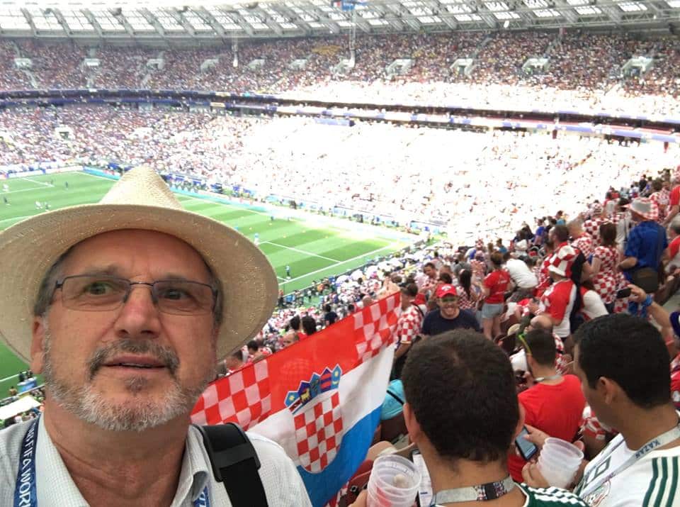 SBS Reporter Damir Posavac at the Final World Cup 2018