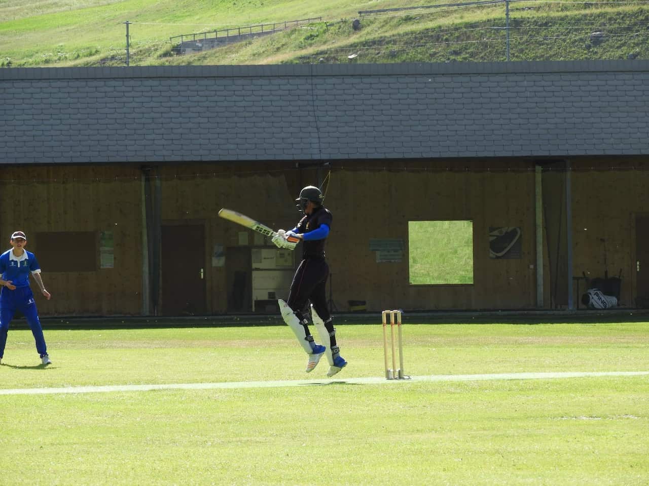 Switzerland cricket team in action