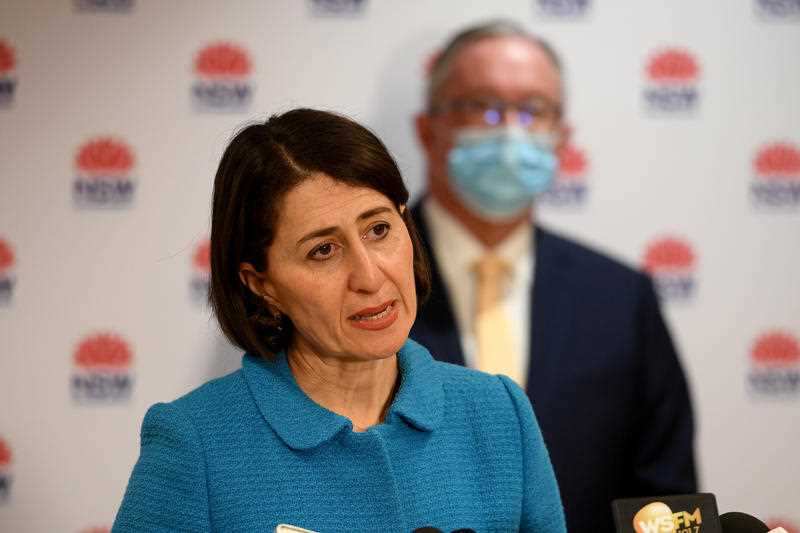 NSW Premier Gladys Berejiklian addresses media during a press conference at NSW Parliament, in Sydney, Wednesday,  23 June, 2021.