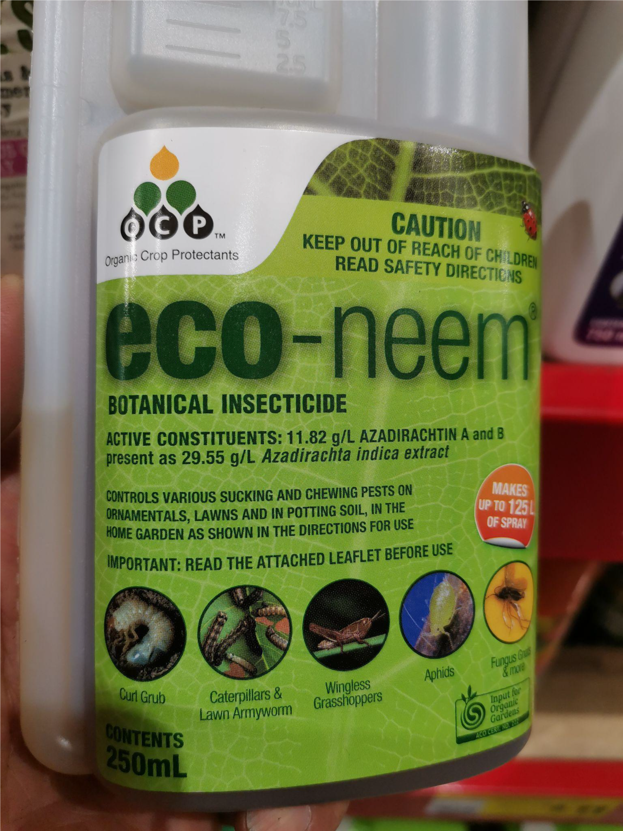 Bunnings已经配制好的商品neem oil