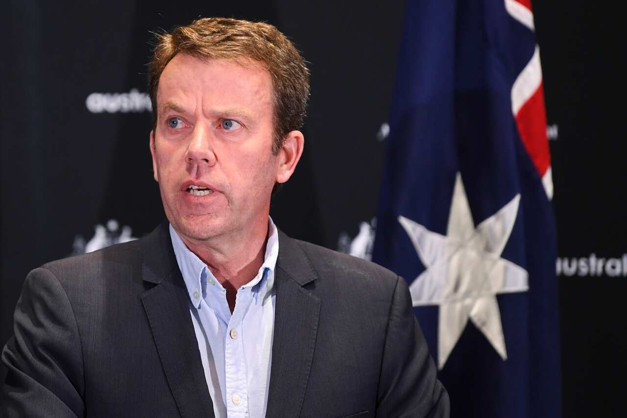 Education Minister Dan Tehan at Parliament House in Canberra.