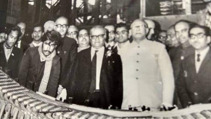 Dr. Mahipatray Mehta with Political leaders at BHEL