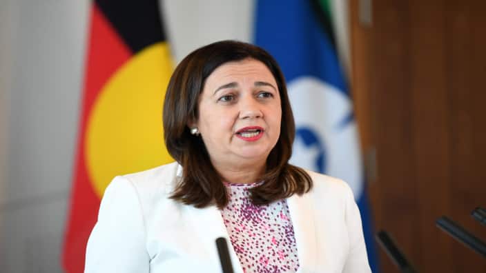 Queensland Premier Annastacia Palaszczuk speaks during a press conference in Brisbane, Sunday, 20 December, 2020.