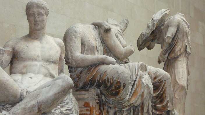 Parthenon statues at the British Museum