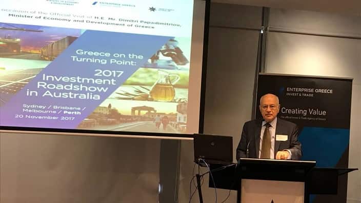 Greece on a turning point: 'Investing roadshow in Australia'