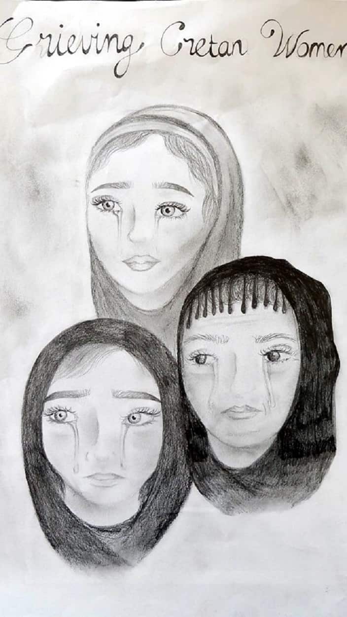 One of the entries of CYANZ's 2019 National Art Competition to commemorate the Battle of Crete. 