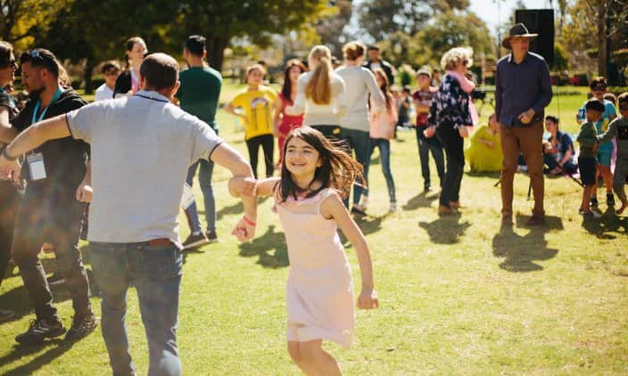 You Belong picnic for refugees