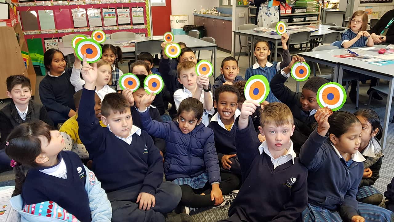 Hindi classes involve holistic learning that includes script and culture at The Grange P-12 College, Hopper’s Crossing.