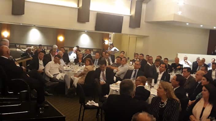 Full house in an evening organised by the Greek Community of Melbourne for Greek Australian Senator Arthur Sinodinos. 