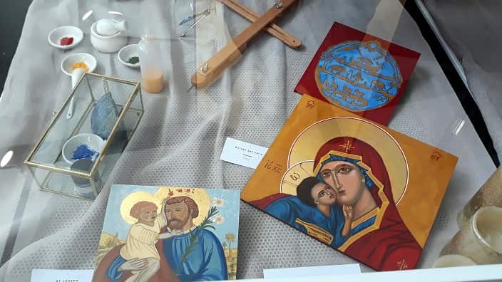 At the exhibition "Rejoice" at the Darebin Arts & Entertainment Centre.