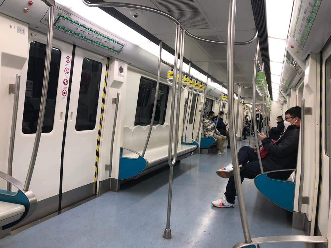 empty metro in Beijing