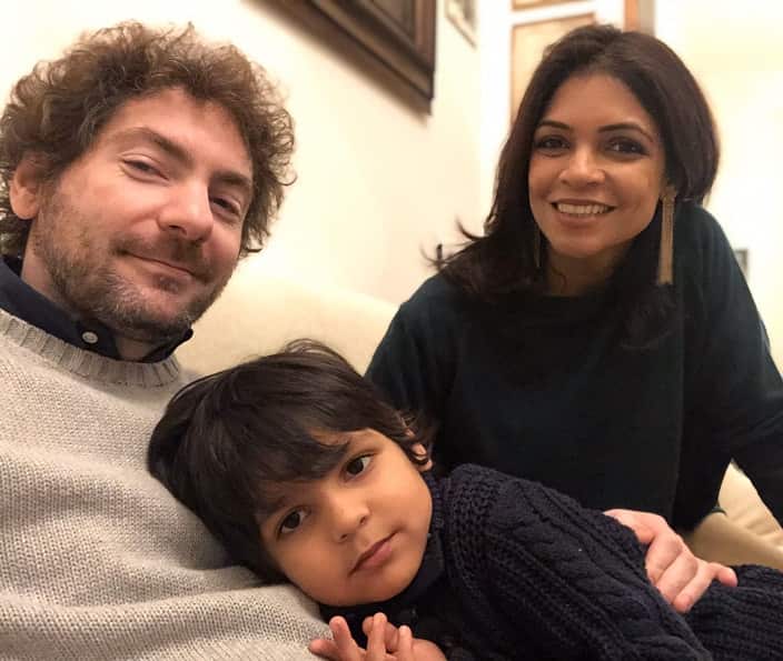 Aliya with her husband and son lives in Monza, Italy