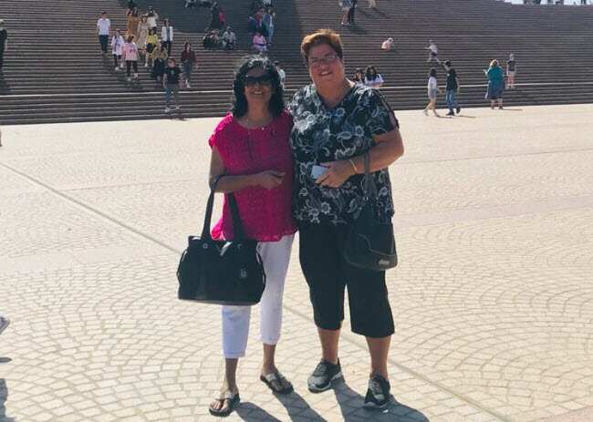 Pen Pals Sunu Kurian from Kerala and Anne Boyton from Sydney