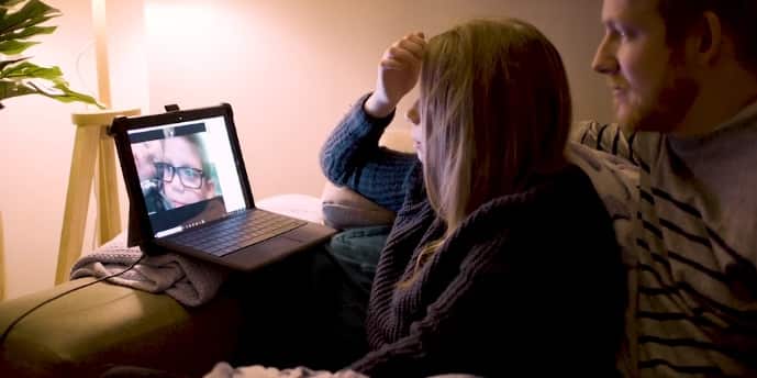 Sarah hasn't seen her two sons in over a month.