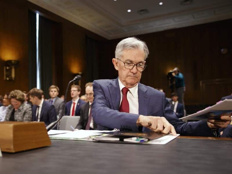Jerome Powell presents his monetary policy report to a Senate panel