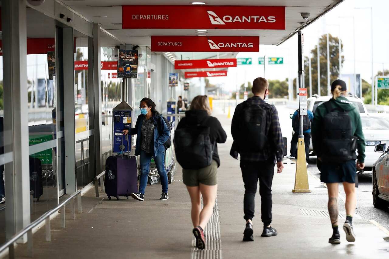 A Victorian man has tested positive for COIV after arriving from Perth on a Qantas flight
