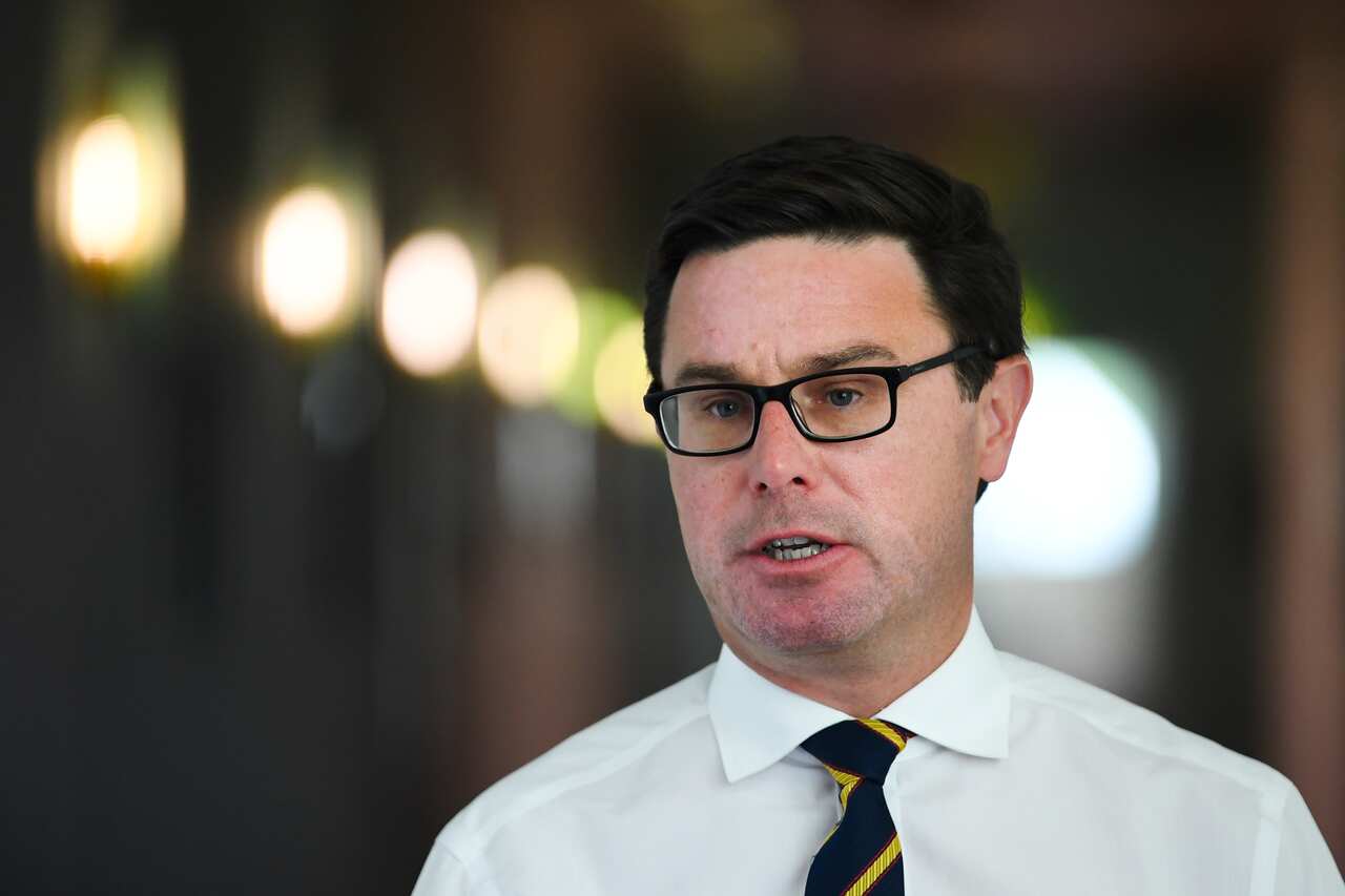 Australian Agriculture Minister David Littleproud speaks to the media during a press conference at Parliament House in Canberra, Friday, October 16, 2020. (AAP Image/Lukas Coch) NO ARCHIVING