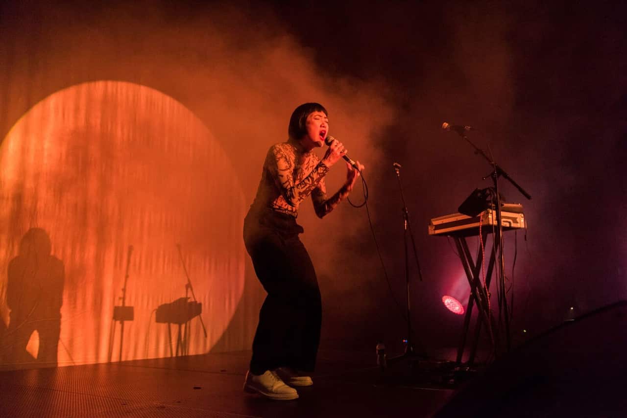 Rainbow Chan performing at NGV (supplied)