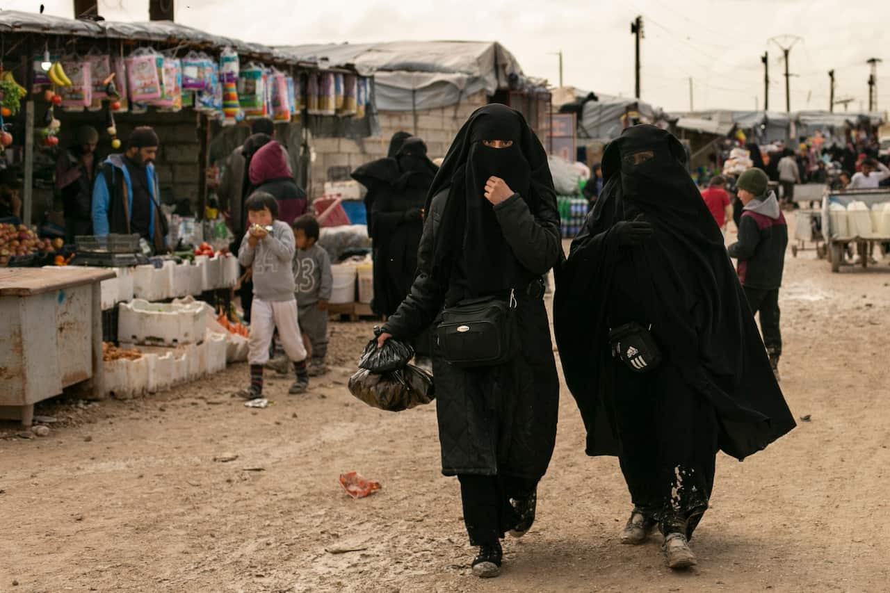The Al-Hol camp is home to tens of thousands of people, including the relatives of Islamic State group jihadists.