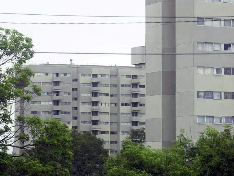 High-rise apartment buildings