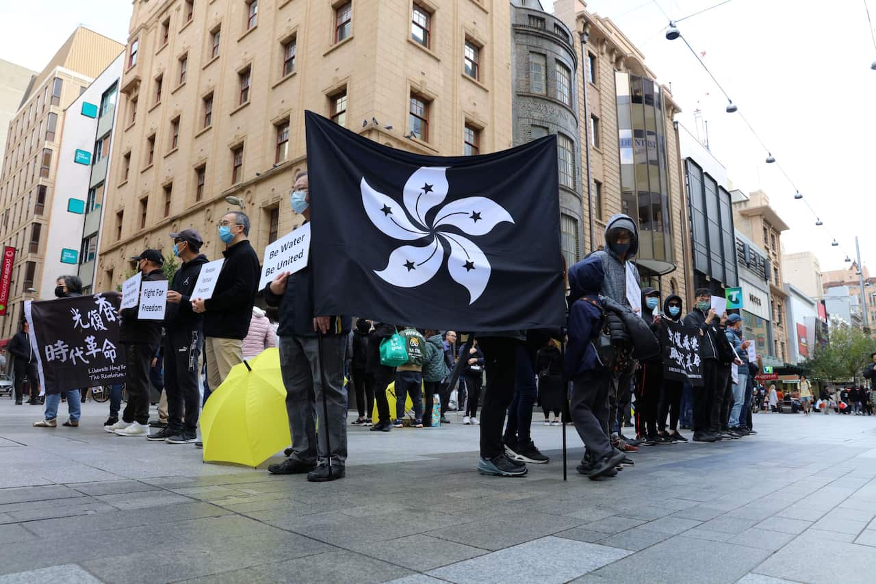 third anniversary of HK pro democratic movement