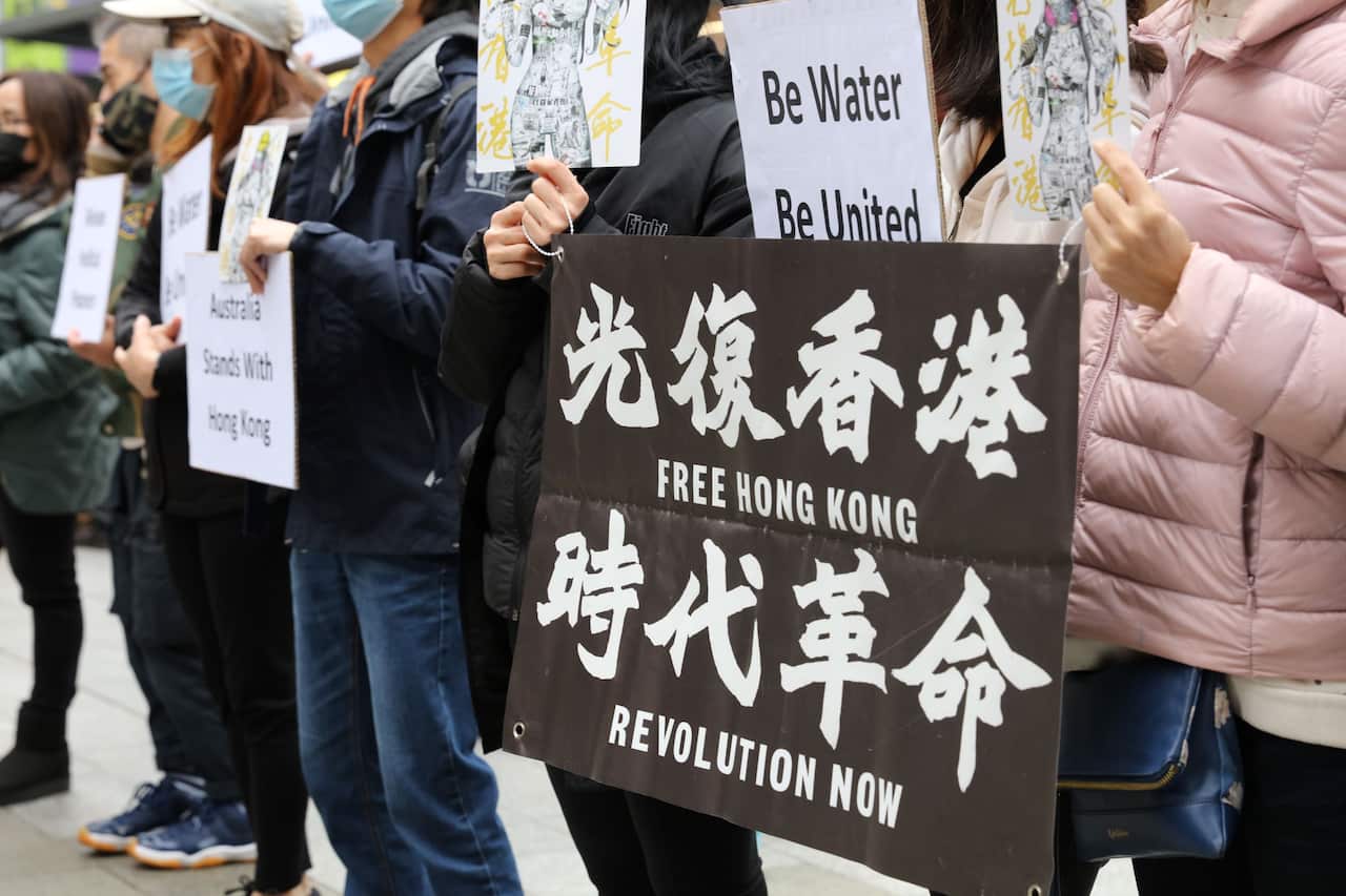 third anniversary of HK pro democratic movement